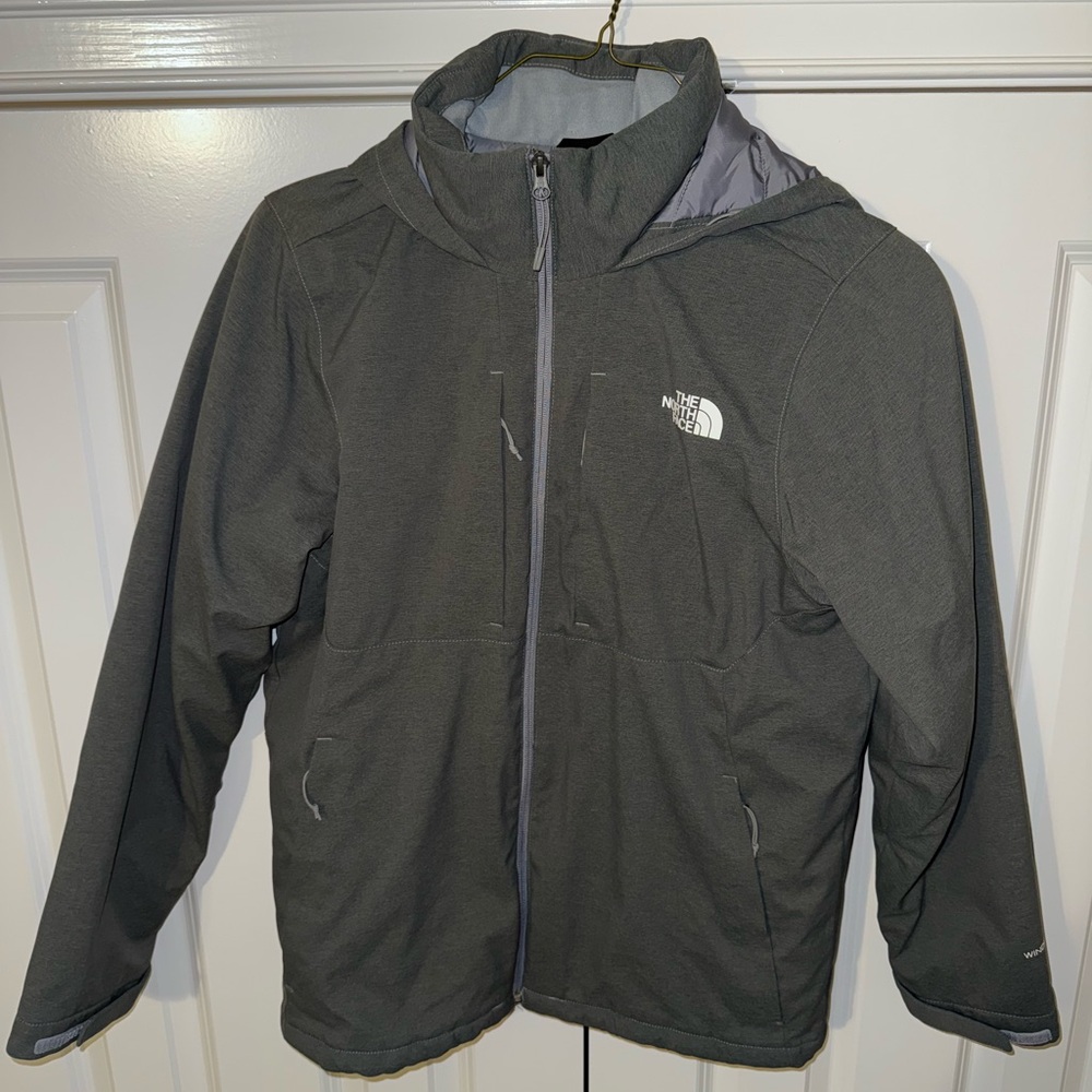 The North Face Gray Windfall Jacket with Hood